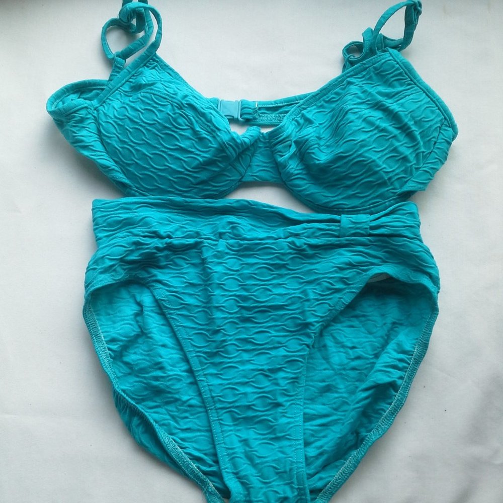 Body I.D Bikini - Teal - size 8 & 14
